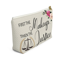 Load image into Gallery viewer, Lawyer Makeup Bag Gift - Beige
