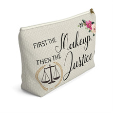 Load image into Gallery viewer, Lawyer Makeup Bag Gift - Beige
