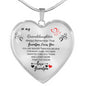 To My Granddaughter (Love Grandpa) Heart Necklace