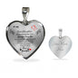 To My Granddaughter (Love Grandpa) Heart Necklace
