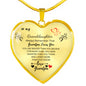 To My Granddaughter (Love Grandpa) Heart Necklace