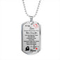 To My Son (Love Mom) Dog Tag