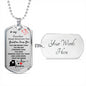 To My Grandson (Love Grandma) Dog Tag