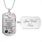 To My Son (Love Mom) Dog Tag
