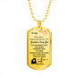 To My Grandson (Love Grandma) Dog Tag
