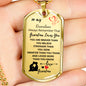 To My Grandson (Love Grandma) Dog Tag