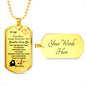 To My Grandson (Love Grandma) Dog Tag