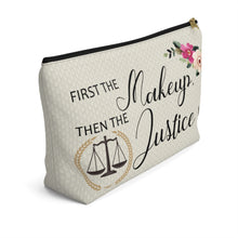 Load image into Gallery viewer, Lawyer Makeup Bag Gift - Beige
